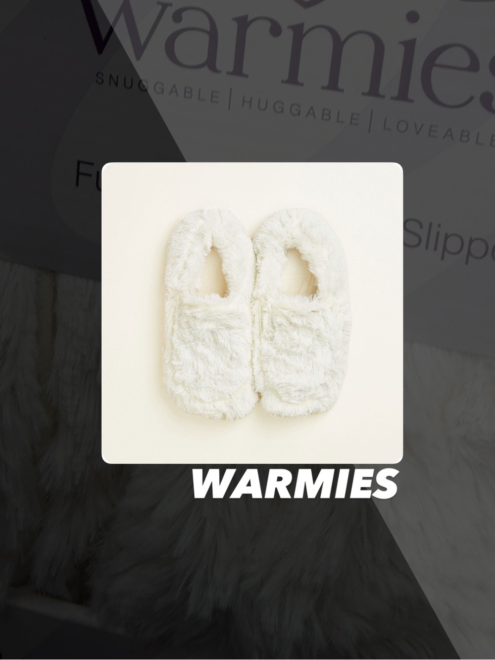 EUC Warmies Heatable Slippers